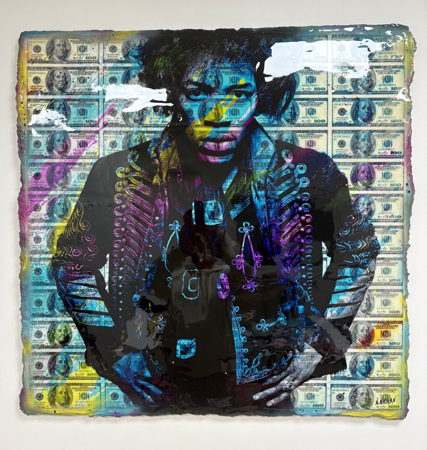 Jimi Blue Emotions N NATHAN Original painting for sale
