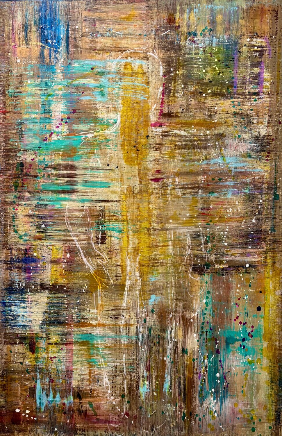 Shadow wall N NATHAN Original painting for sale
