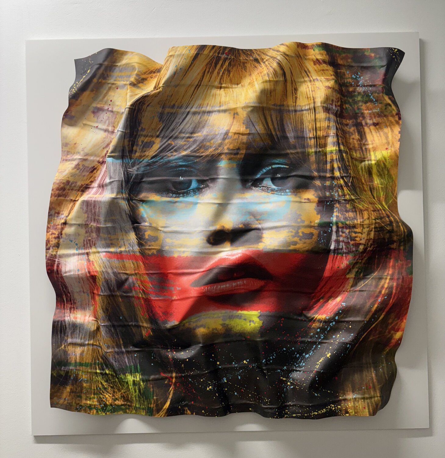 BB RED LIPS N NATHAN Original painting for sale