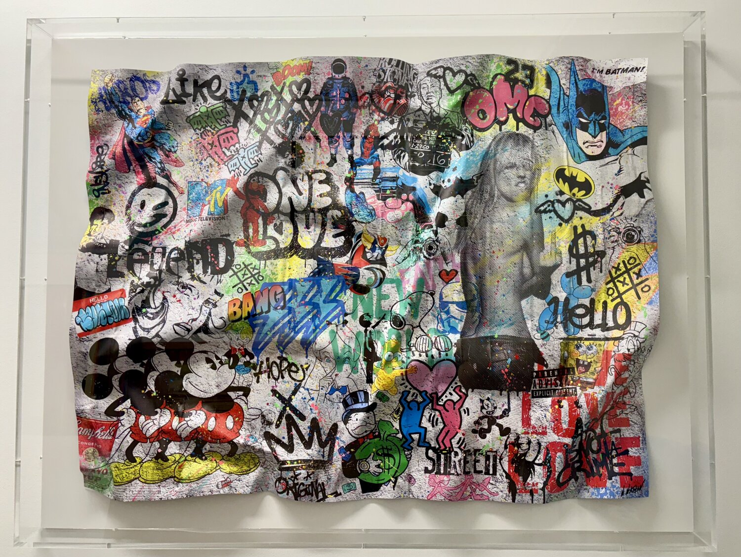 Pop Street Wall N NATHAN Original painting for sale