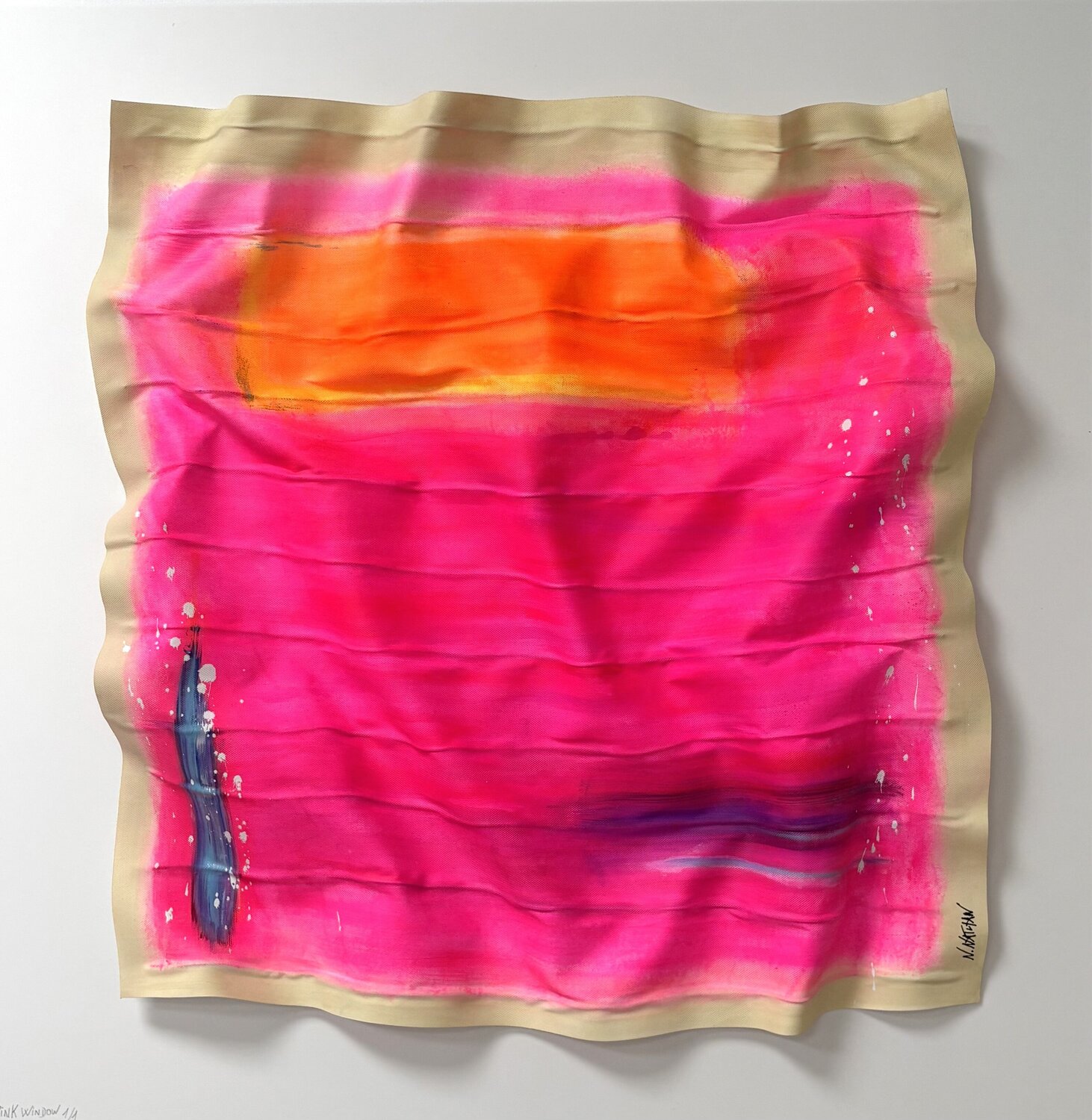 Pink Window N NATHAN Original painting for sale