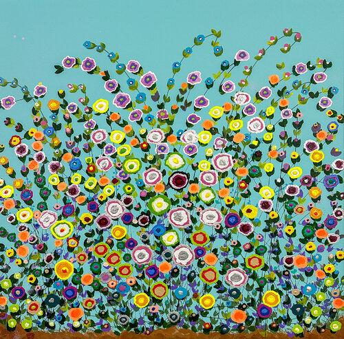 Happy Garden Holiday Time by Dorothea Sandra, Painting for Sale on Select