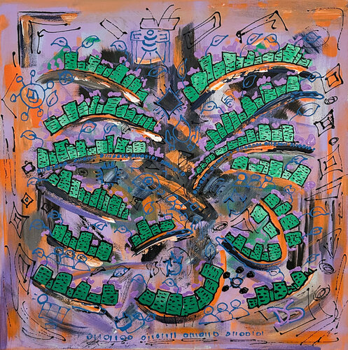 Smart City Working by Dorothea Sandra, Painting for Sale on Select