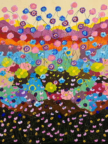 Color Me Happy and Color Me Happier by Dorothea Sandra, Painting for Sale on Select