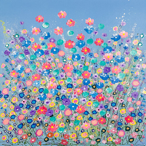 Flowers Singing To The Sky by Dorothea Sandra, Painting for Sale on Select