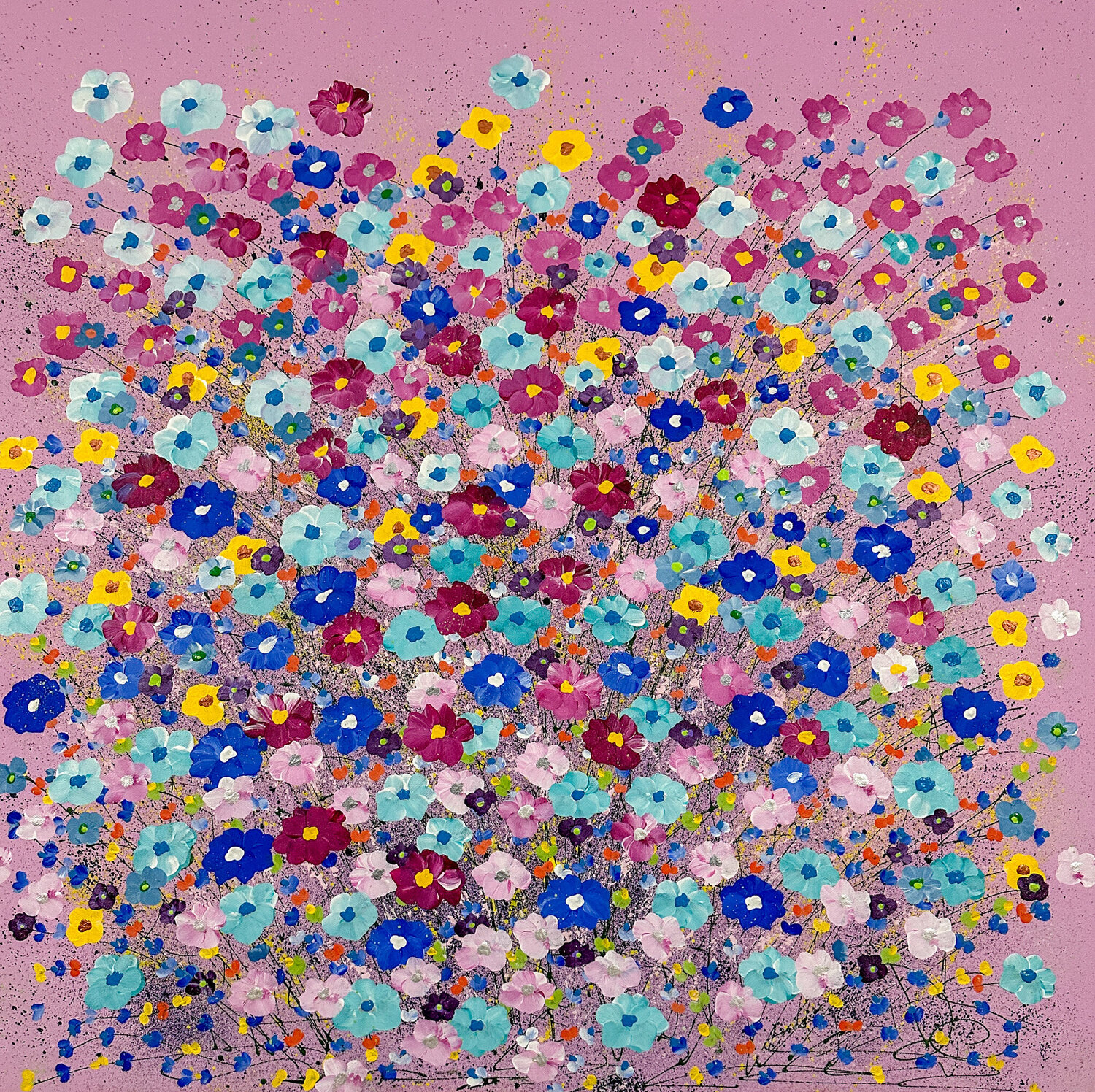 Honeybee Hangout Dorothea Sandra Original painting for sale