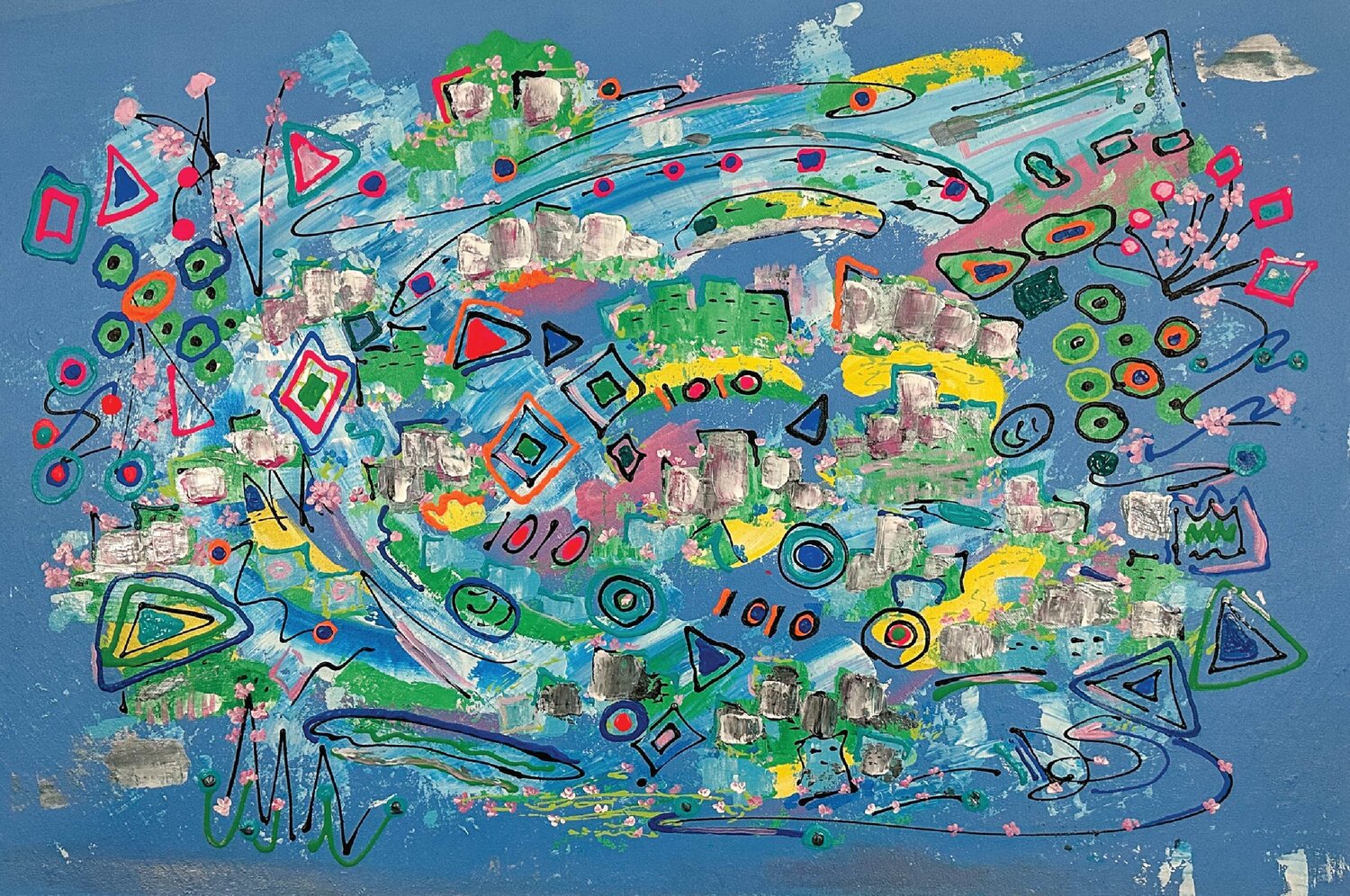 Pretty City Art Dorothea Sandra Original painting for sale