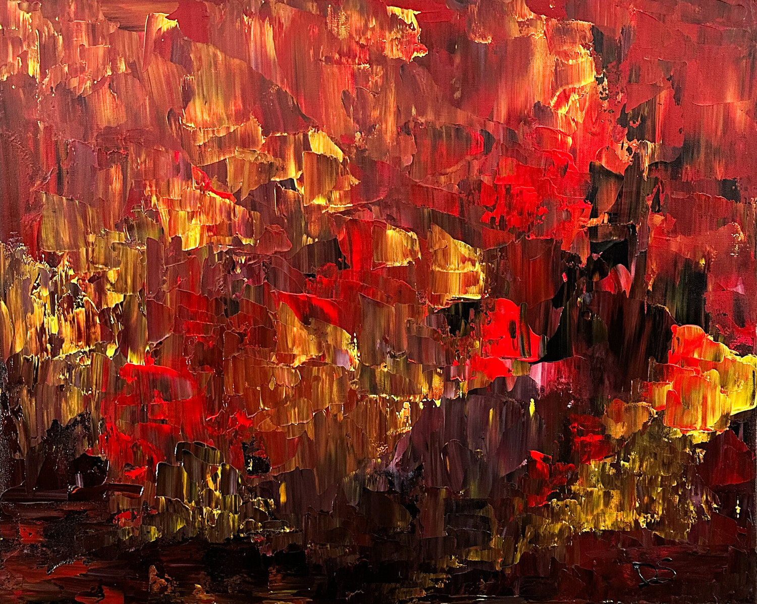 Hatred Laughing Dorothea Sandra Original painting for sale
