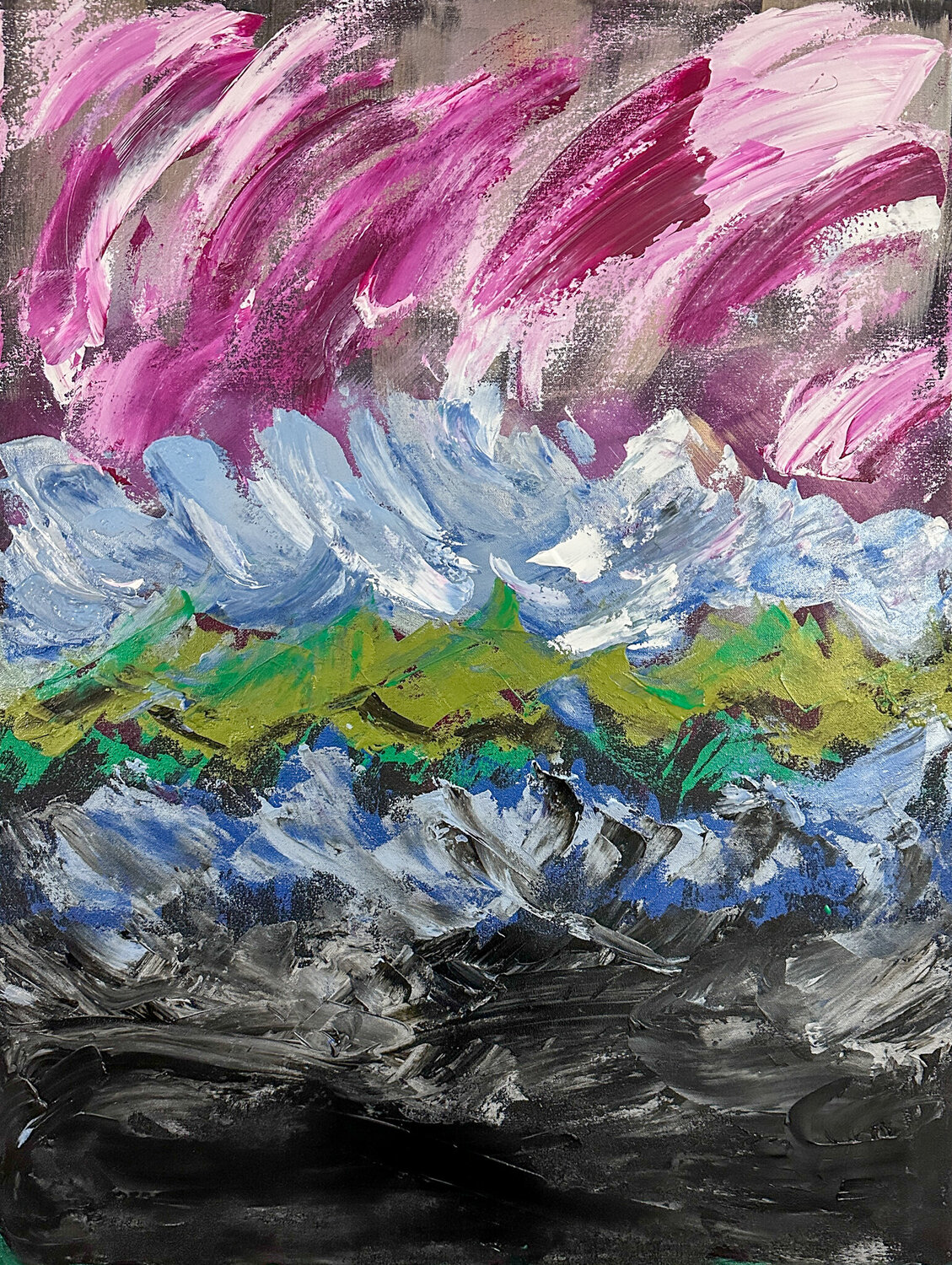 Greed Rejoicing Diptych Dorothea Sandra Original painting for sale