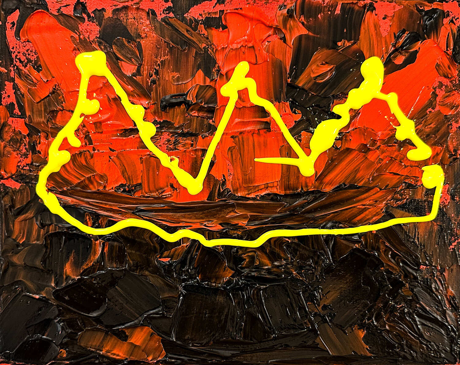Chaos Enjoying Power Dorothea Sandra Original painting for sale