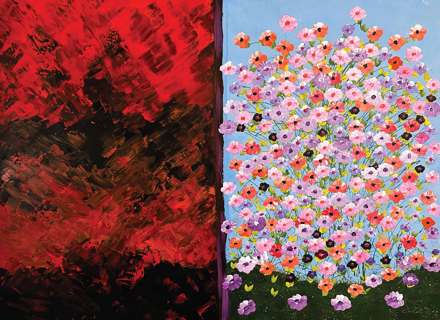 Chaos Leadership vs Prosperity Leadership Dorothea Sandra Original painting for sale