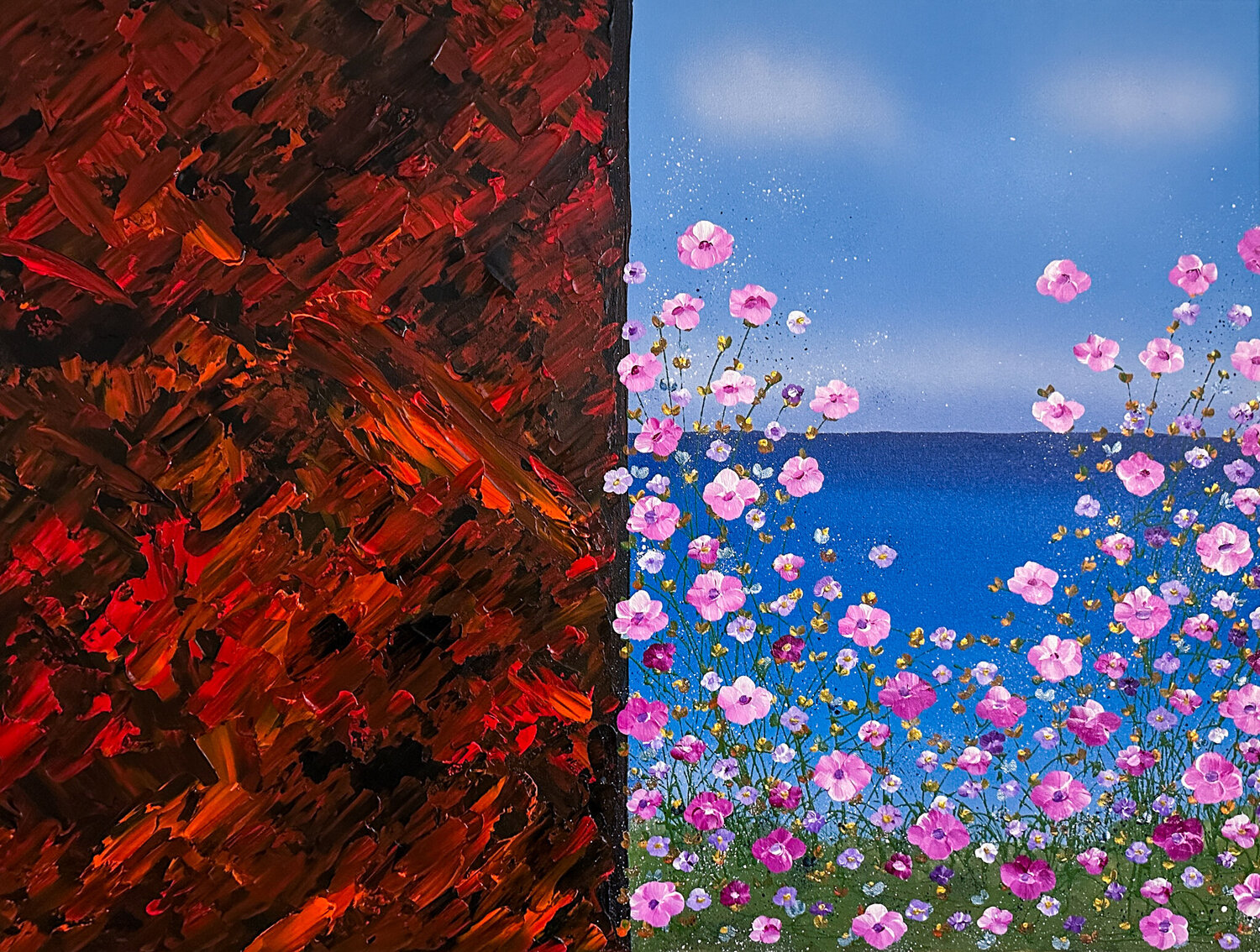 Money-Centered Leadership vs People-Centered Leadership Dorothea Sandra Original painting for sale