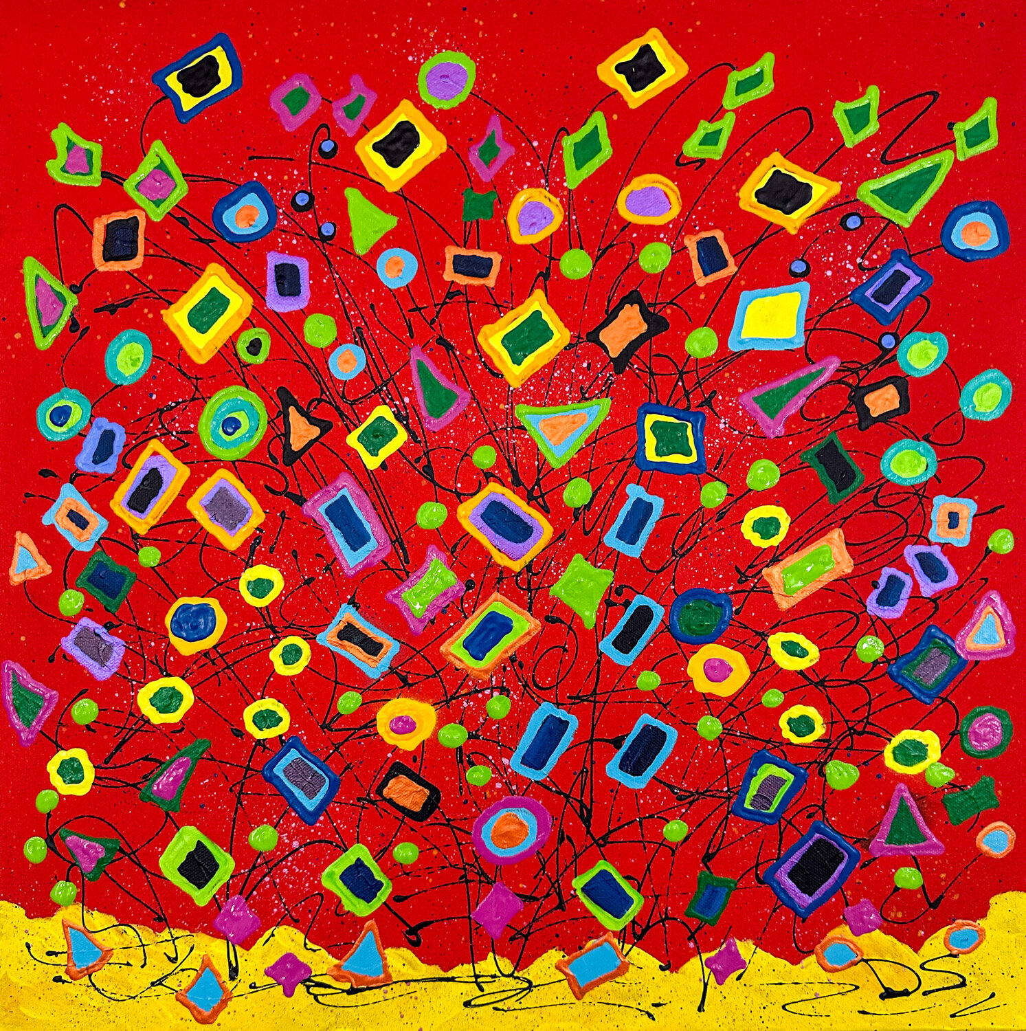 Colorful Humanity Dorothea Sandra Original painting for sale