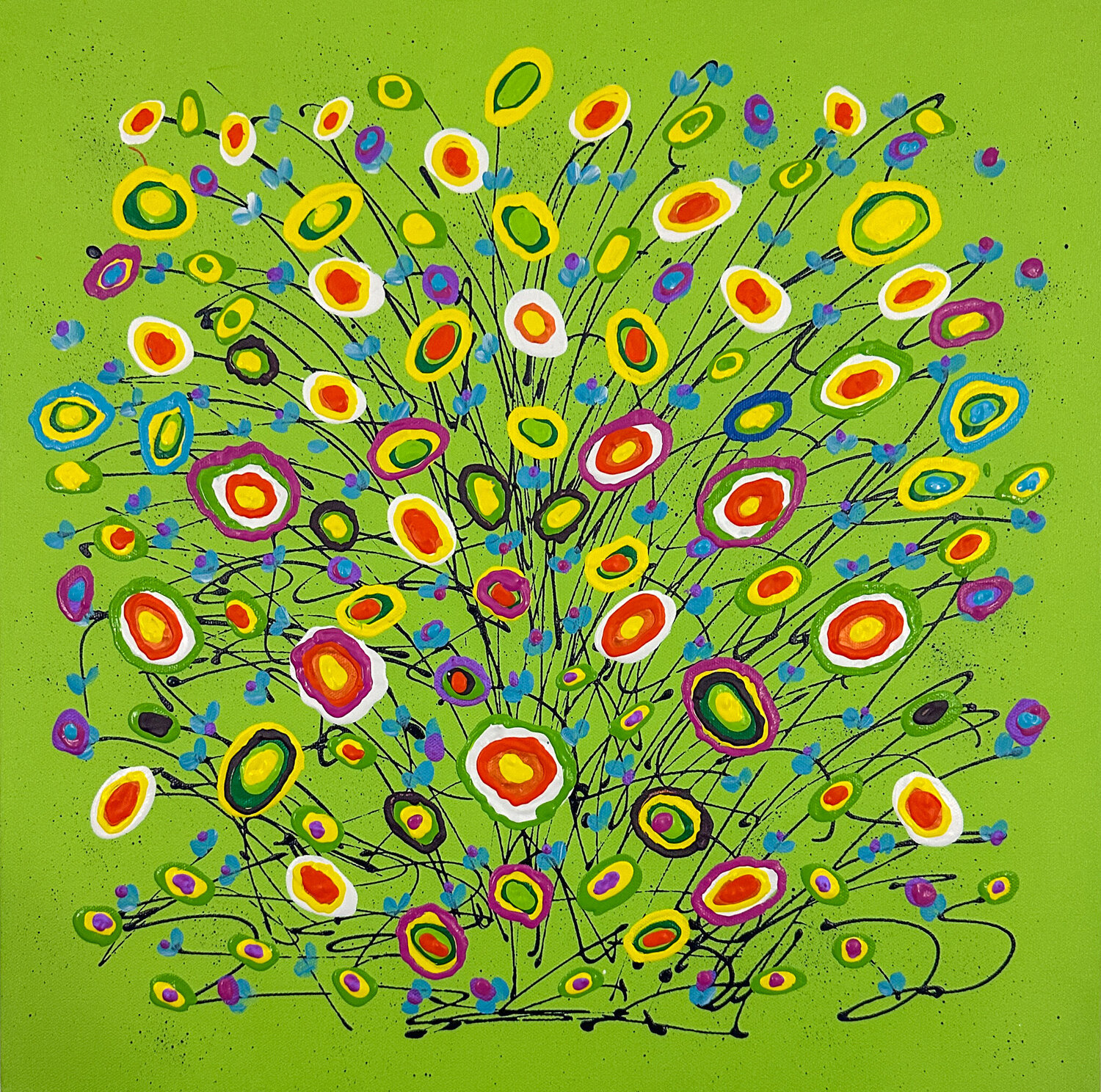 Greenie Power For You Dorothea Sandra Originalgemälde zu verkaufen