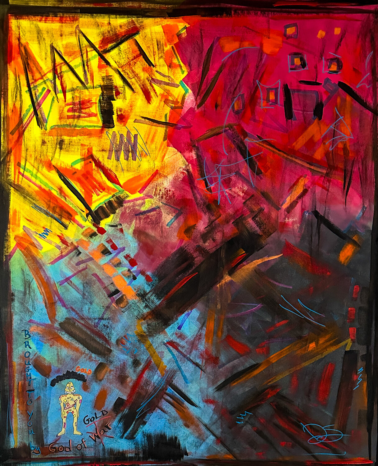 Aftermath Of Greed Dorothea Sandra Original painting for sale