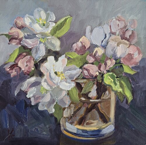 Apple blossom by Olena Kolotova, Painting for Sale on Select