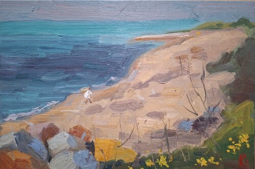 Between Wind and Waves by Olena Kolotova, Painting for Sale on Select