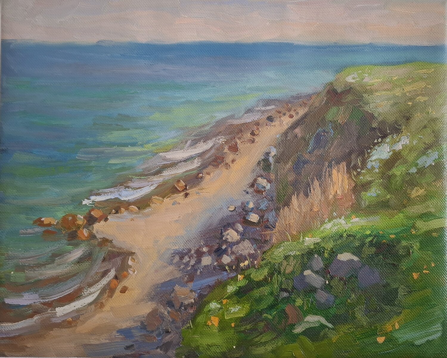 Sea's Edge Olena Kolotova Original painting for sale