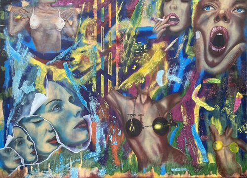 Attraction by Huseyin Ak, Painting for Sale on Select