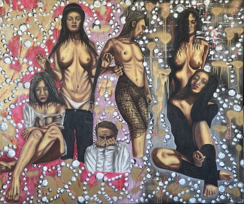 Stocking by Huseyin Ak, Painting for Sale on Select
