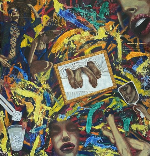 Hangover by Huseyin Ak, Painting for Sale on Select