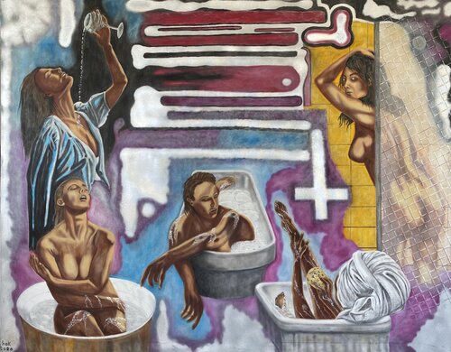 Bath Series I by Huseyin Ak, Painting for Sale on Select