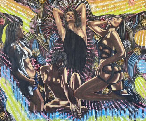 Sexual Attraction by Huseyin Ak, Painting for Sale on Select
