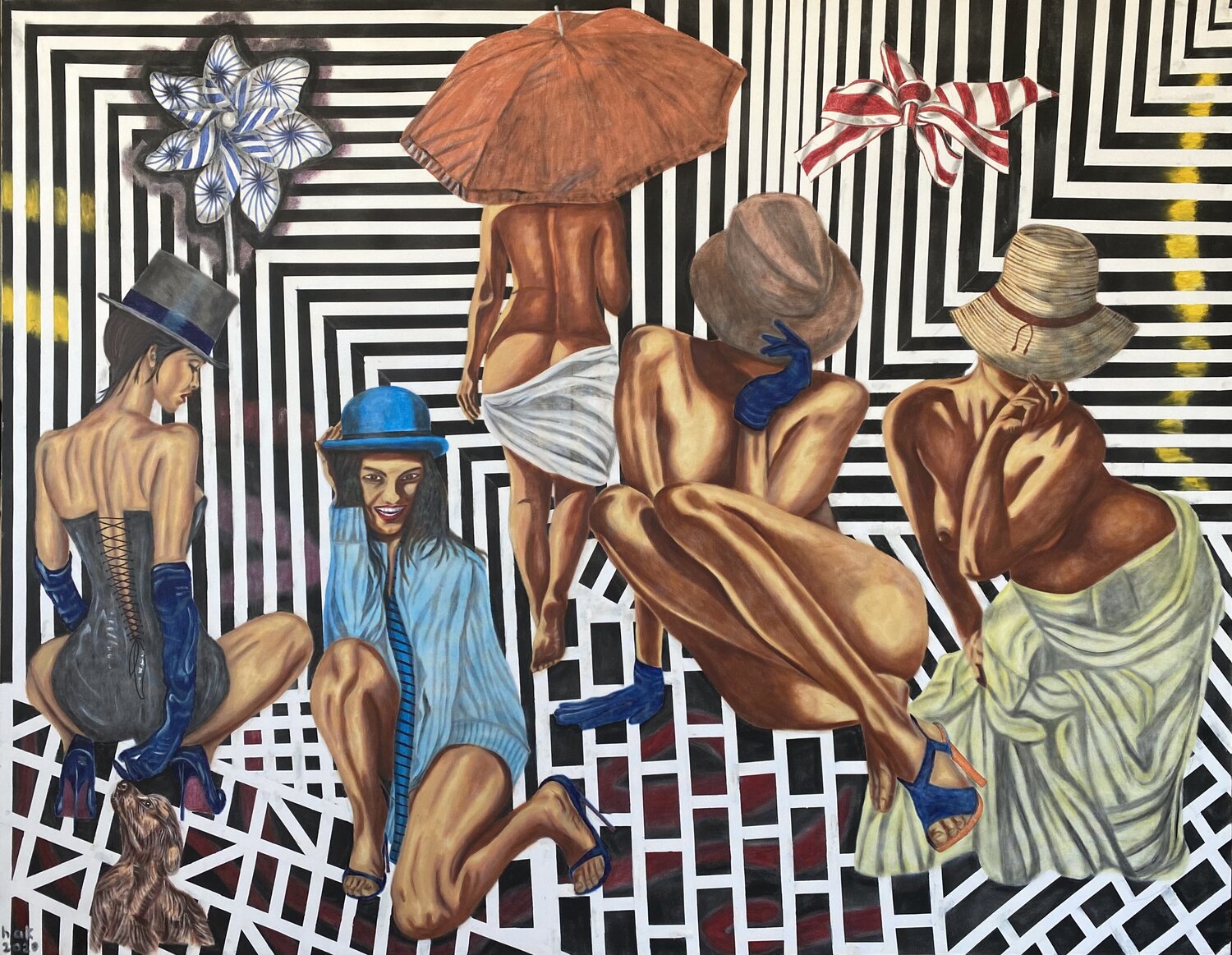 Erotic Confidentiality Huseyin Ak Original painting for sale