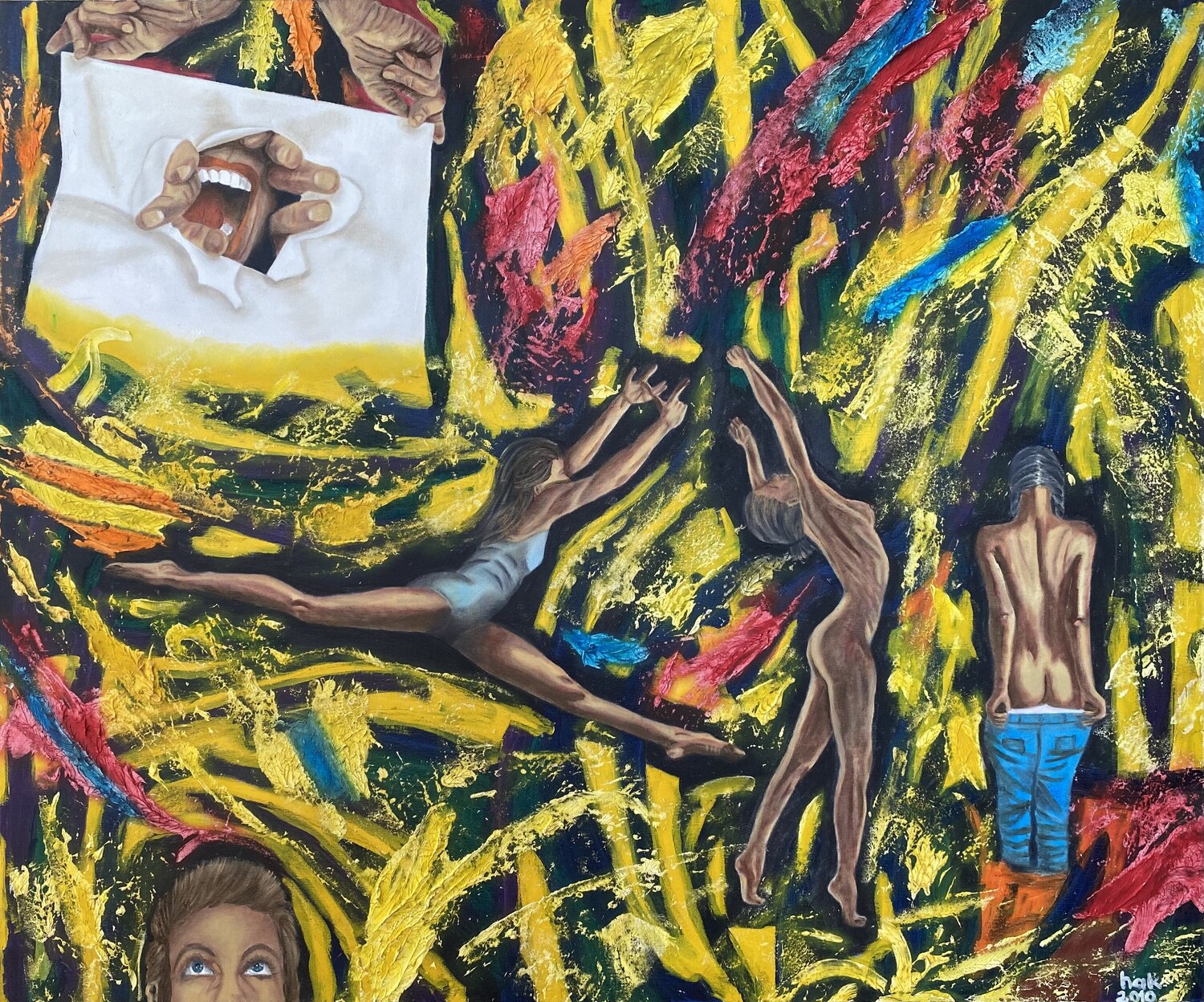 Scream Huseyin Ak Original painting for sale