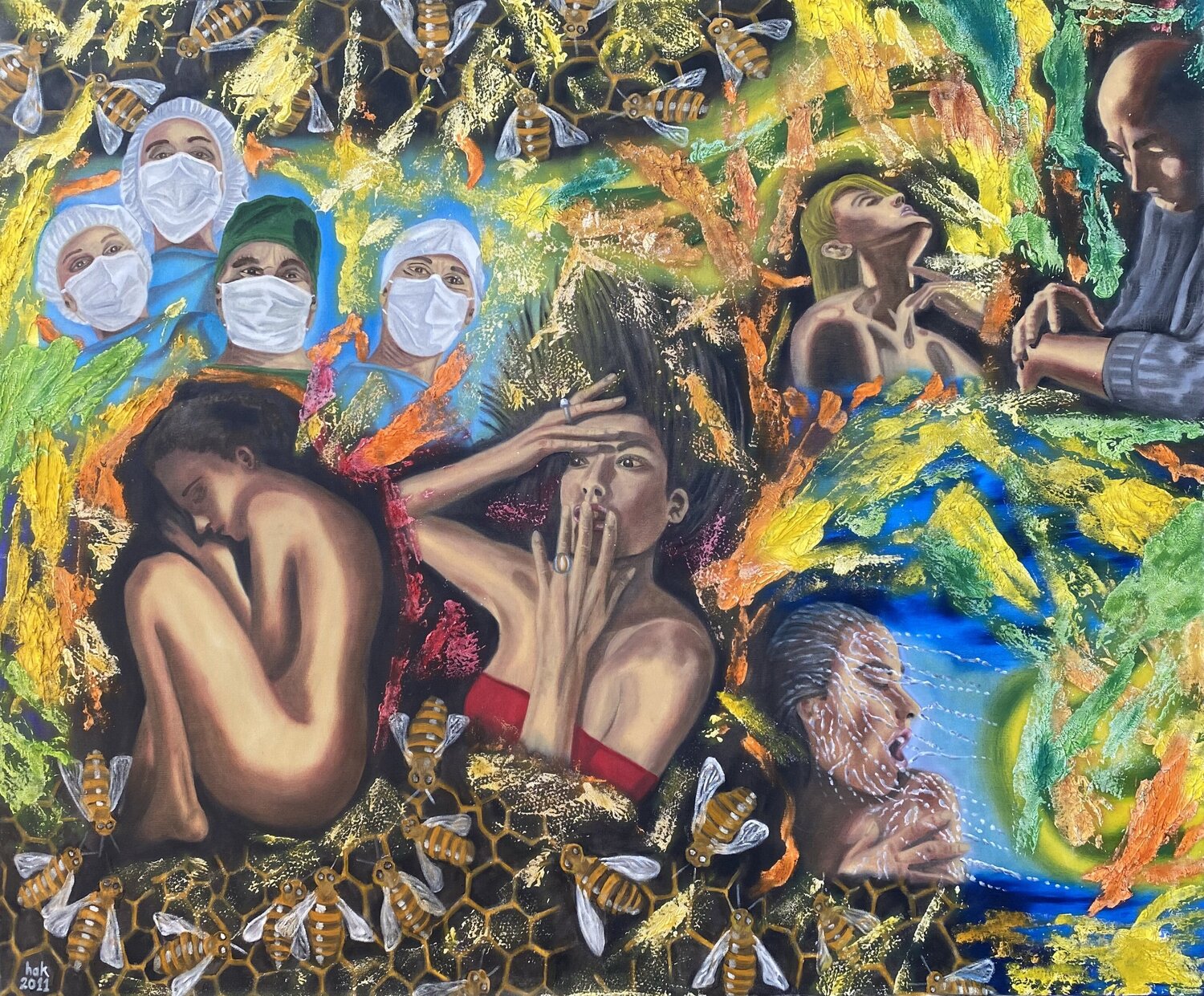 Diagnosis Huseyin Ak Original painting for sale