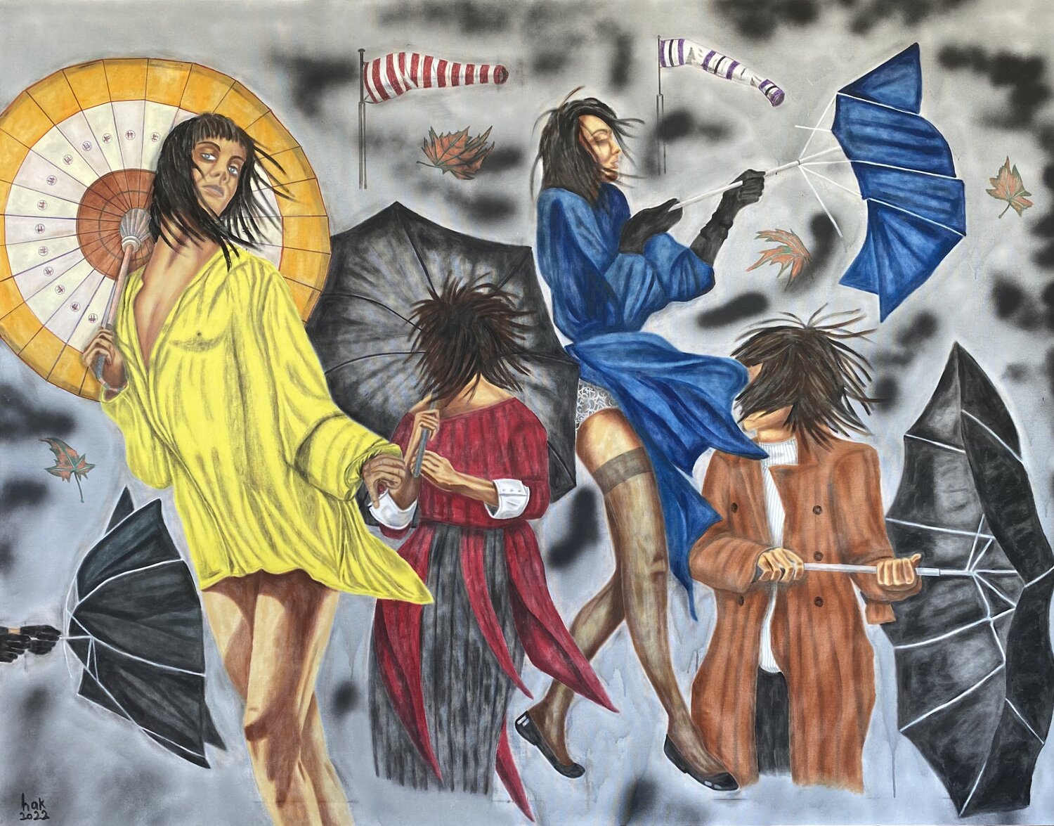 Blow Huseyin Ak Original painting for sale