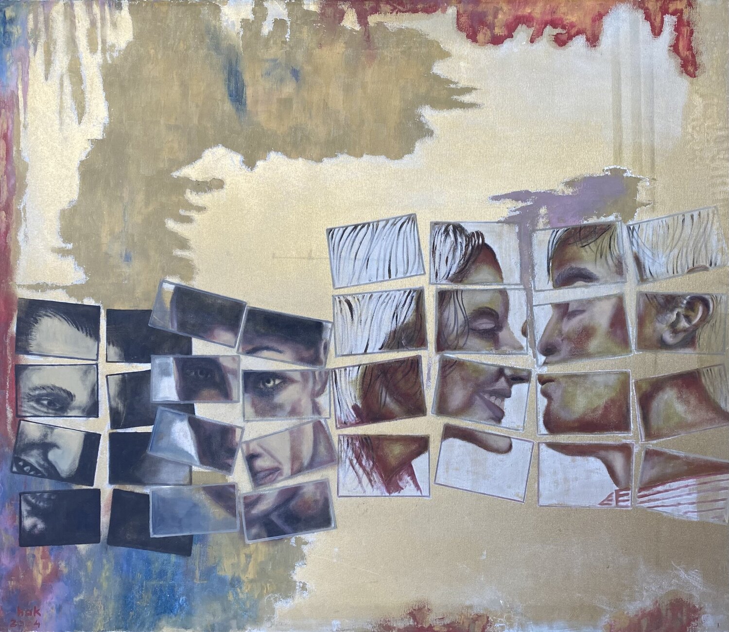 Puzzle Huseyin Ak Original painting for sale