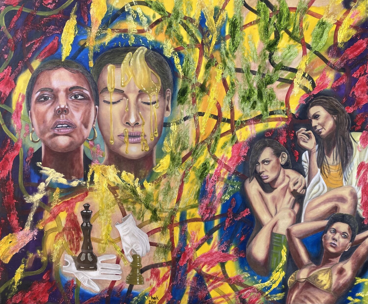 Surrender Huseyin Ak Original painting for sale