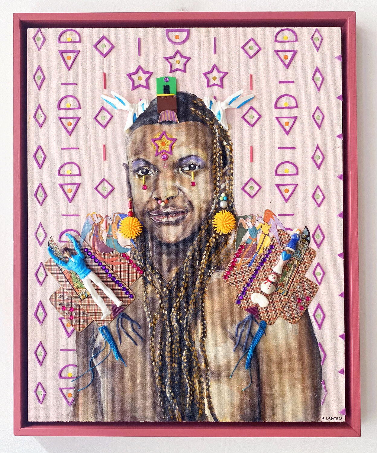 I AM FUTURE, Prince of Humanity Aurore LANTERI Original painting for sale
