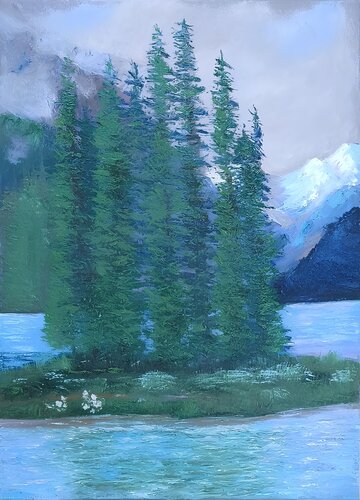 Quiete montana by Maria Galan, Painting for Sale on Select