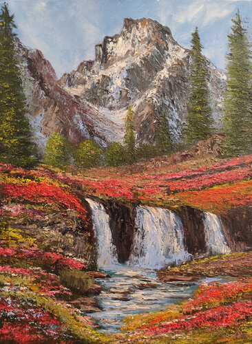 Risveglio in montagna by Maria Galan, Painting for Sale on Select