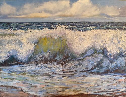 Il canto dell'onda by Maria Galan, Painting for Sale on Select