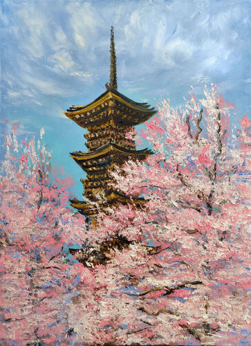 Sakura by Maria Galan, Painting for Sale on Select