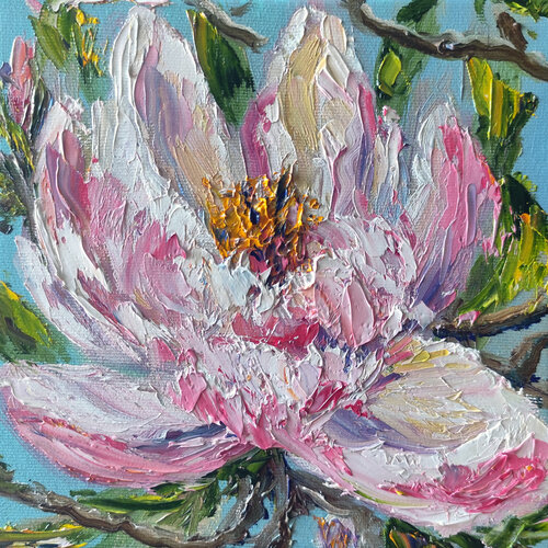 Fiori di magnolia by Maria Galan, Painting for Sale on Select