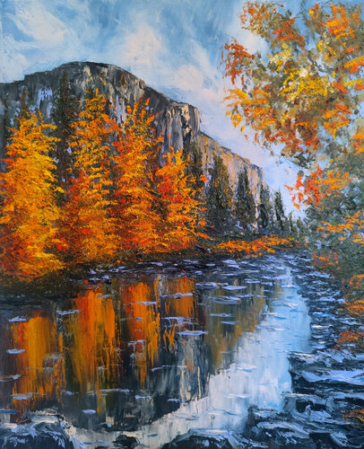 Silenzio d'autunno by Maria Galan, Painting for Sale on Select