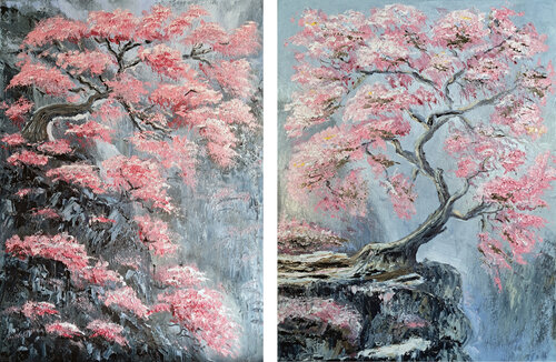 Set Risveglio Primaverile (set di 2) by Maria Galan, Painting for Sale on Select