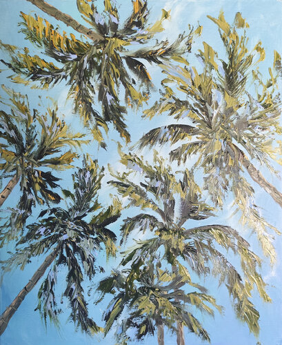 Sotto le palme by Maria Galan, Painting for Sale on Select