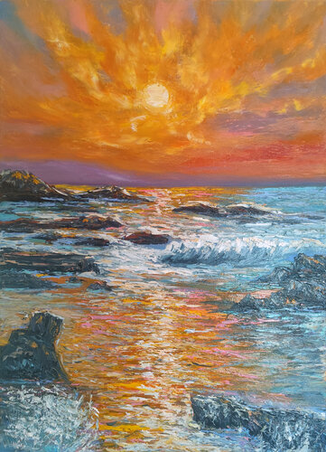 Caleidoscopio Marino by Maria Galan, Painting for Sale on Select