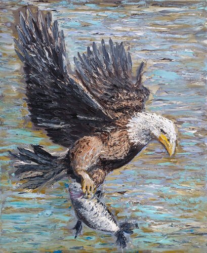 Il predatore by Maria Galan, Painting for Sale on Select