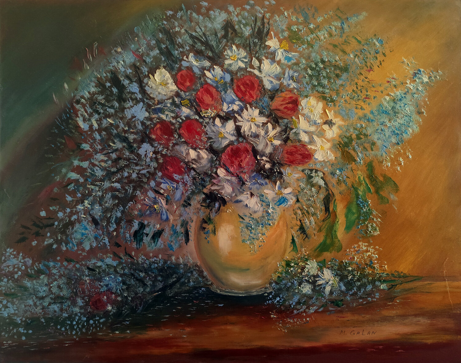 Fiori della speranza Maria Galan Original painting for sale