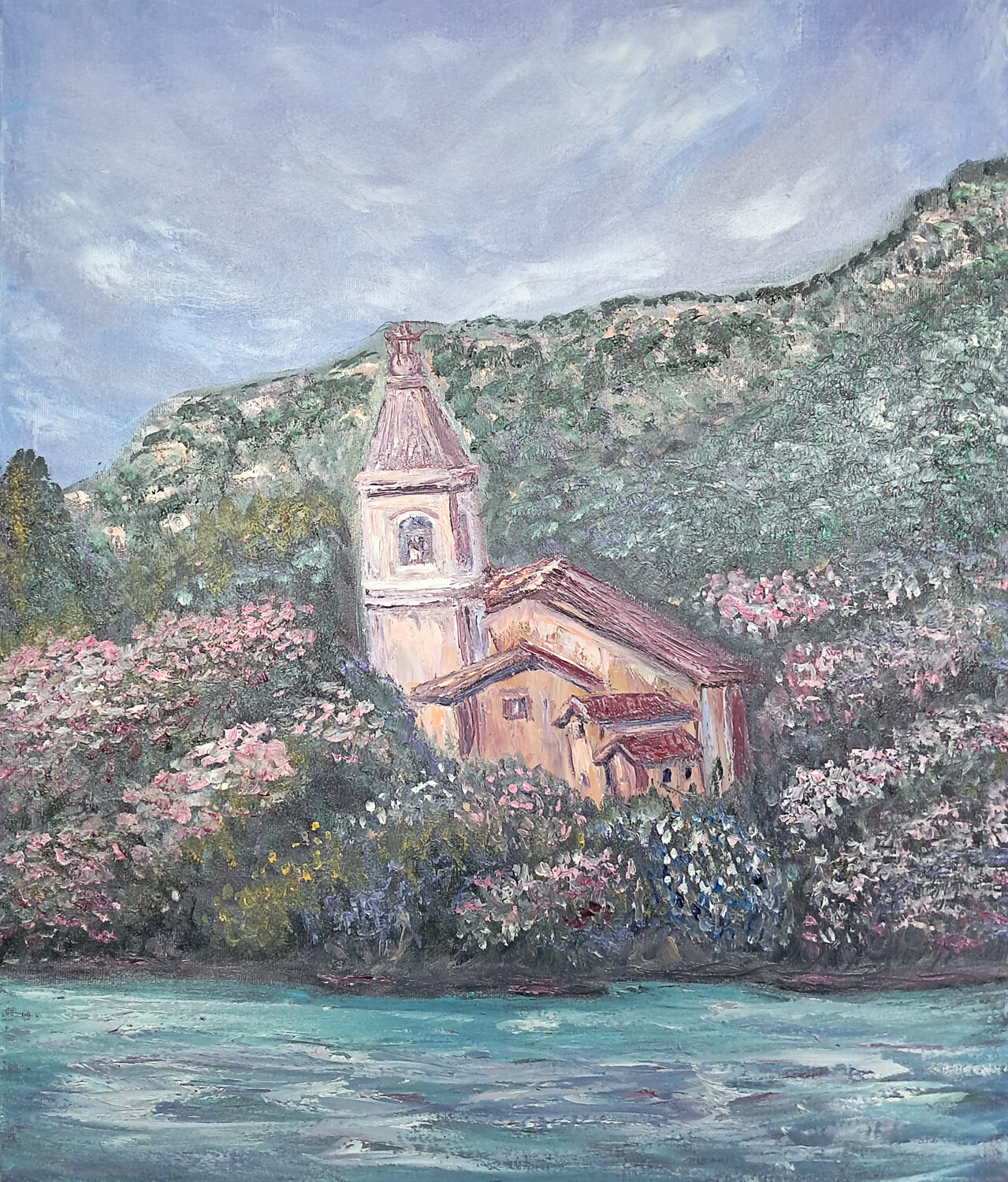 La chiesetta Maria Galan Original painting for sale
