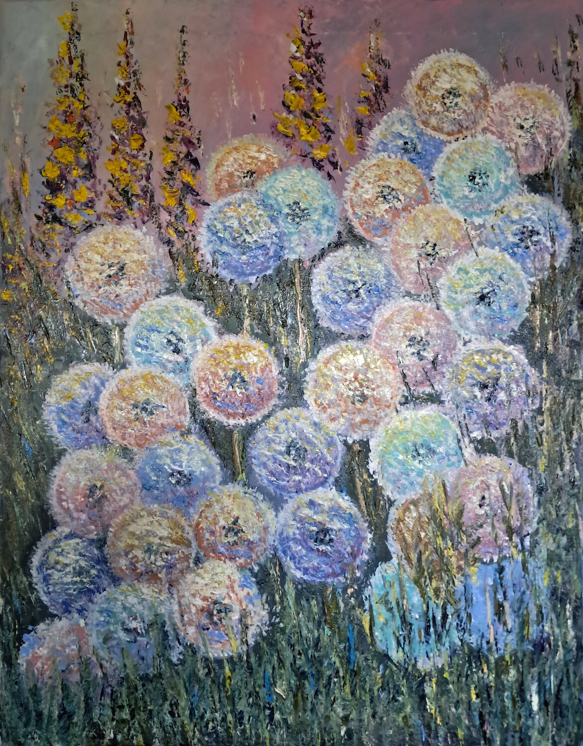 Sussurri di luce nel prato Maria Galan Original painting for sale