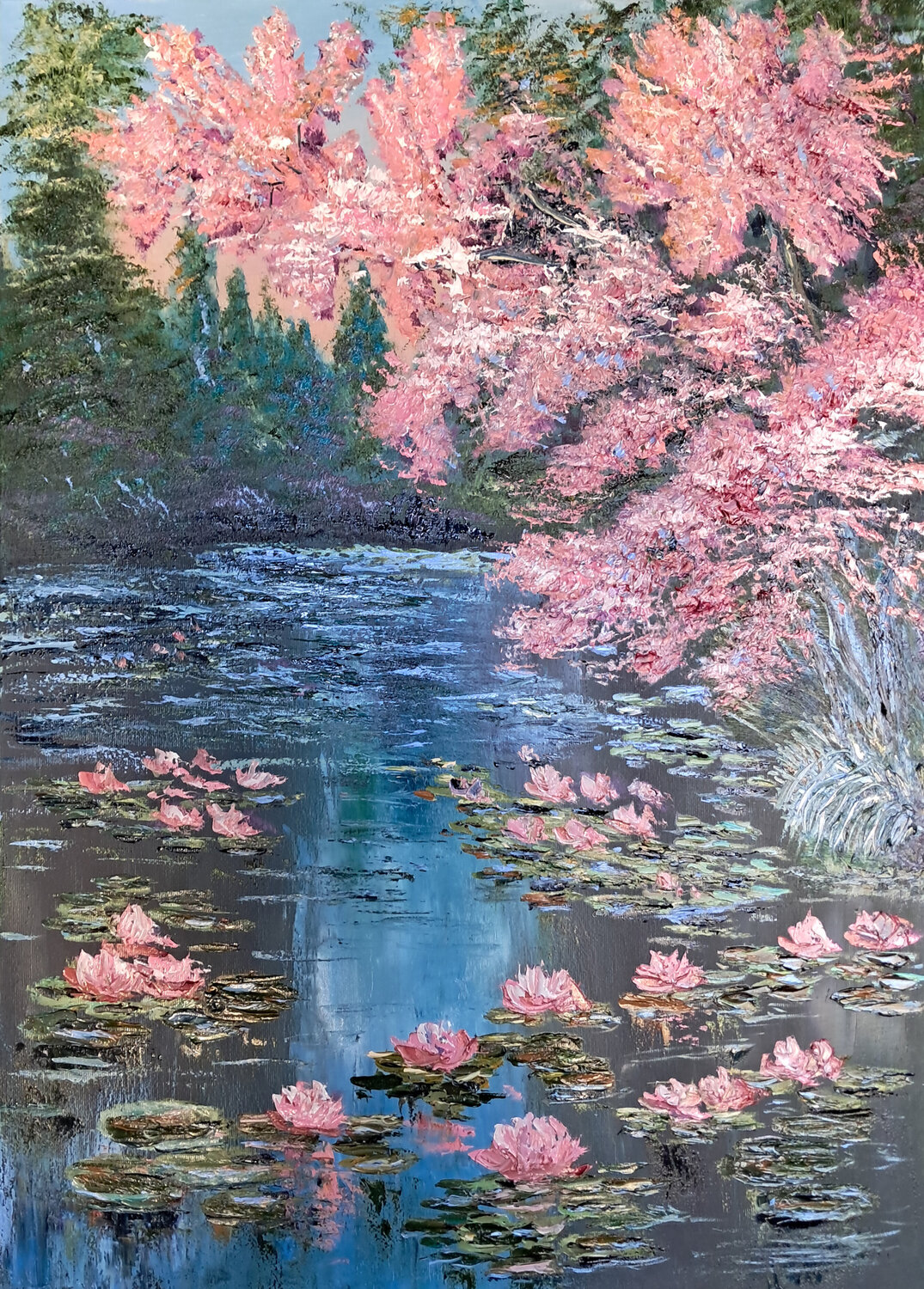 Armonia in rosa Maria Galan Original painting for sale