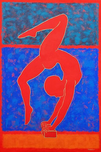 Hot Yoga. #1 Art Collection "Ascent Yoga" by Nata Shemshur, Painting for Sale on Select