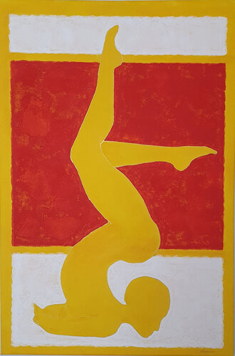 Sun Yoga. #3 Art Collection "Ascent Yoga" by Nata Shemshur, Painting for Sale on Select